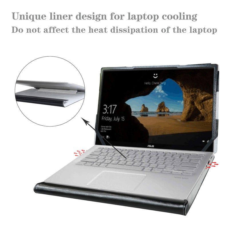 Alapmk Protective Case for Asus Q406DA & case for Dell Vostro 5401 5402/Latitude 7400/Latitude 5400 5401 5410 5411/Latitude 5400 Chromebook/Inspiron 14 5401 5405 5408 5402 5409 14",Black - Image 5