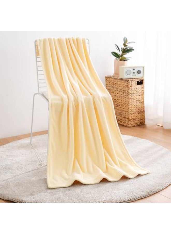 Luxury Soft Bath Towel 70x140CM light yellow – Quick Dry Super Absorbent Plush Towel for Bathroom, Spa, Gym & Hotel