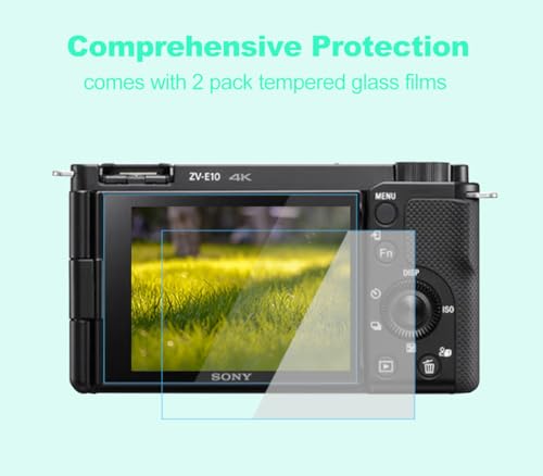 Pocoukate Case for Sony ZV-E10 Vlog Camera, Soft Silicone Protective Cover Skin with ZVE10 Screen Protector Accessories for Sony Alpha ZVE10 / ILCZV-E10L Camera Silicone Case - Jelly-Pink - Image 3