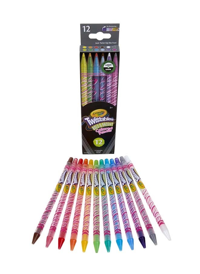 Crayola Erasable Twistables Colored Pencils | Bold & Bright 12pcs - Image 1