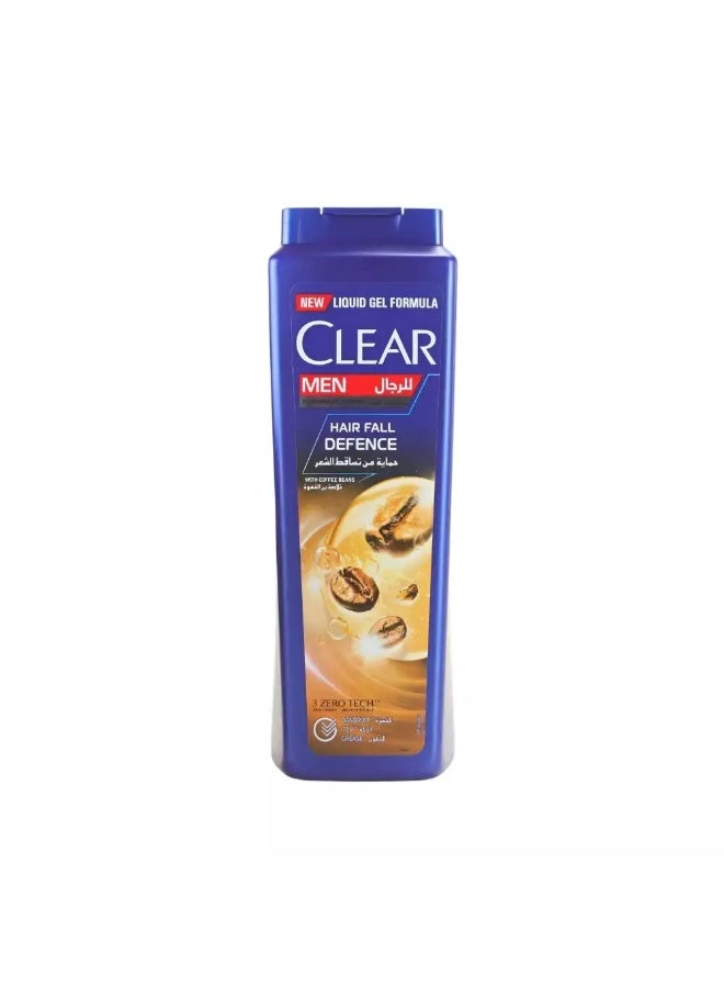 Clear Men Anti Dandruff Hair Fall Defence Shampoo with Coffee Beans- 600ml - Image 1