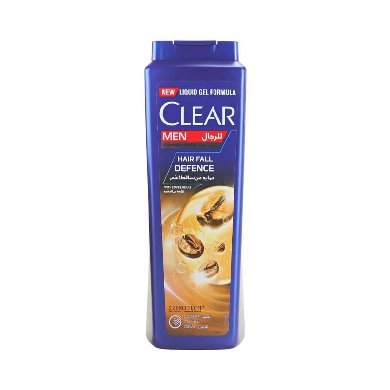 Clear Men Anti Dandruff Hair Fall Defence Shampoo with Coffee Beans- 600ml - Image 1