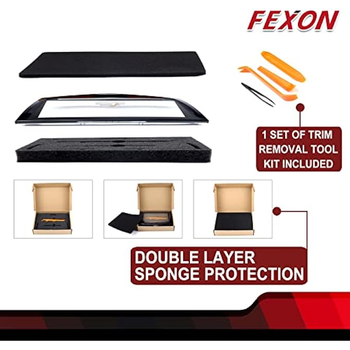 FEXON 2018 2019 2020 2021 Cue Touch Screen Display With Free Trim Tool Compatible With Cadillac Ats AtsV Xts Cts CtsV Touch Sense - Image 3