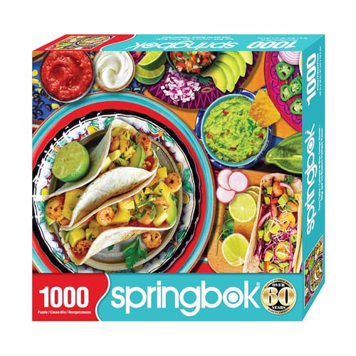 Springbok Taco Table 1000 Piece Jigsaw Puzzle for Adults Cinco de Mayo Taco Party Theme Great for Game Nights Finished Size of 30 x 24 - Image 5