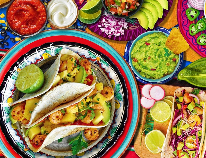Springbok Taco Table 1000 Piece Jigsaw Puzzle for Adults Cinco de Mayo Taco Party Theme Great for Game Nights Finished Size of 30 x 24 - Image 3