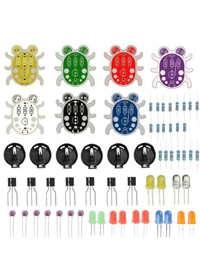DIKAVS - Weevil Eye Diy Kit Electronic Beginner Learn To Solder Fun Kit (Pack Of 7 Sets Multicolor) - Image 1