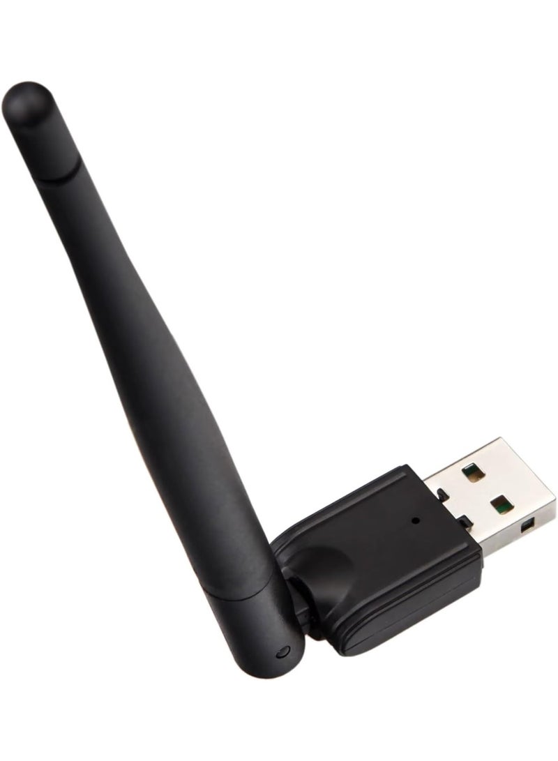 محول واي فاي USB عالي السرعة للكمبيوتر الشخصي، فلاش واي فاي ثنائي النطاق، دونجل إنترنت لاسلكي USB 2.0 - دوران 360 درجة - متوافق مع أجهزة مختلفة، محول إنترنت واي فاي USB للكمبيوتر الشخصي/سطح المكتب/الكمبيوتر المحمول/مستقبل الأقمار الصناعية - Image 1