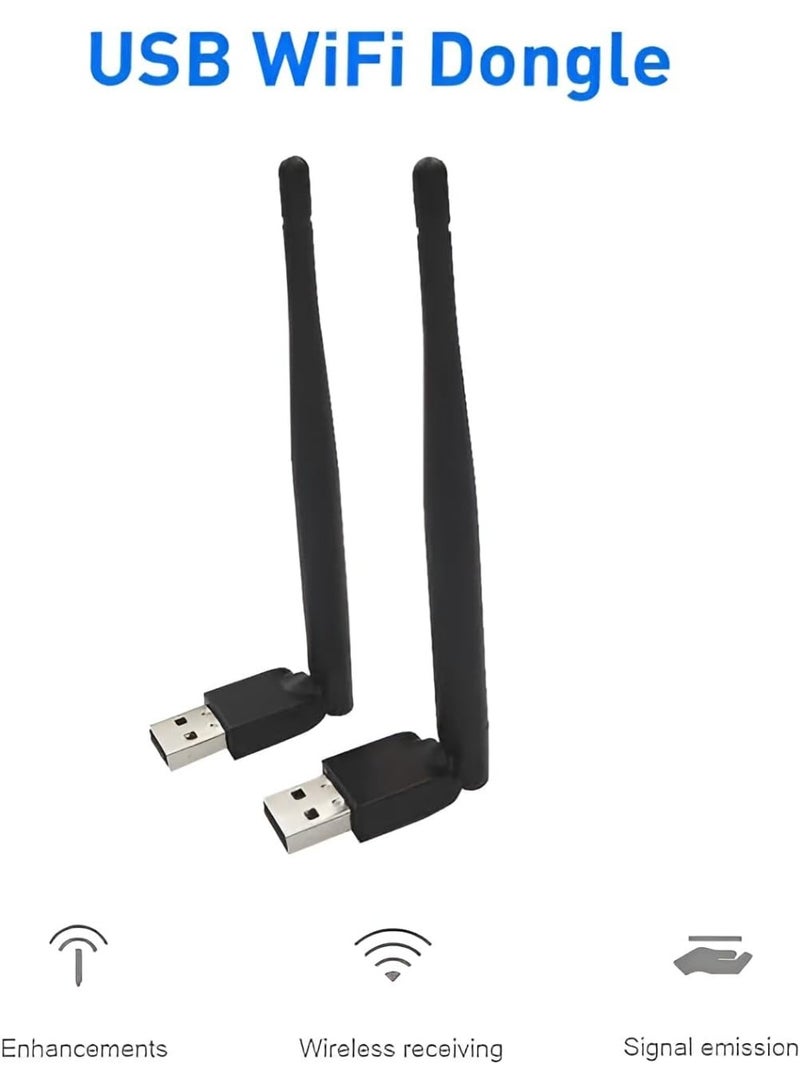 محول واي فاي USB عالي السرعة للكمبيوتر الشخصي، فلاش واي فاي ثنائي النطاق، دونجل إنترنت لاسلكي USB 2.0 - دوران 360 درجة - متوافق مع أجهزة مختلفة، محول إنترنت واي فاي USB للكمبيوتر الشخصي/سطح المكتب/الكمبيوتر المحمول/مستقبل الأقمار الصناعية - Image 2
