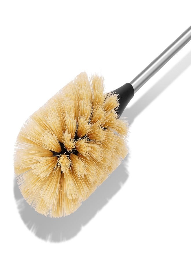 Purtribe Water Bottle Cleaning Brush with 2 Replaceable Heads, Compatible with Sport Bottles, Tumblers, Mugs, Wine Decanters, Glassware, Round, 1 Pack (13 in) - Image 2