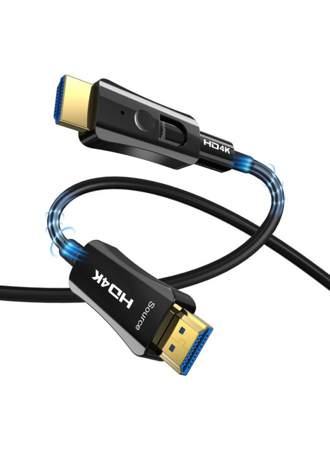 ماركة غير محددة الجملة 4KHDA-D من خلال خط الأنابيب 2.0 MI4K60Hz حجم خط HD رأس مشروع الديكور من خلال خط HD الأنابيب - اللون: أسود - طول الخط: 15 م  - Image 1