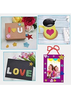 S Sabhyatam Heartily Traditional Self Adhesive Sticky A4 Size Glitter Sparkles Foam Sheet with Sticky Back Mixed Color Sheets for Decoration Gift Wrapping Scrapbooking Art Craft Projects Multicolor Pack of 20  - Image 4