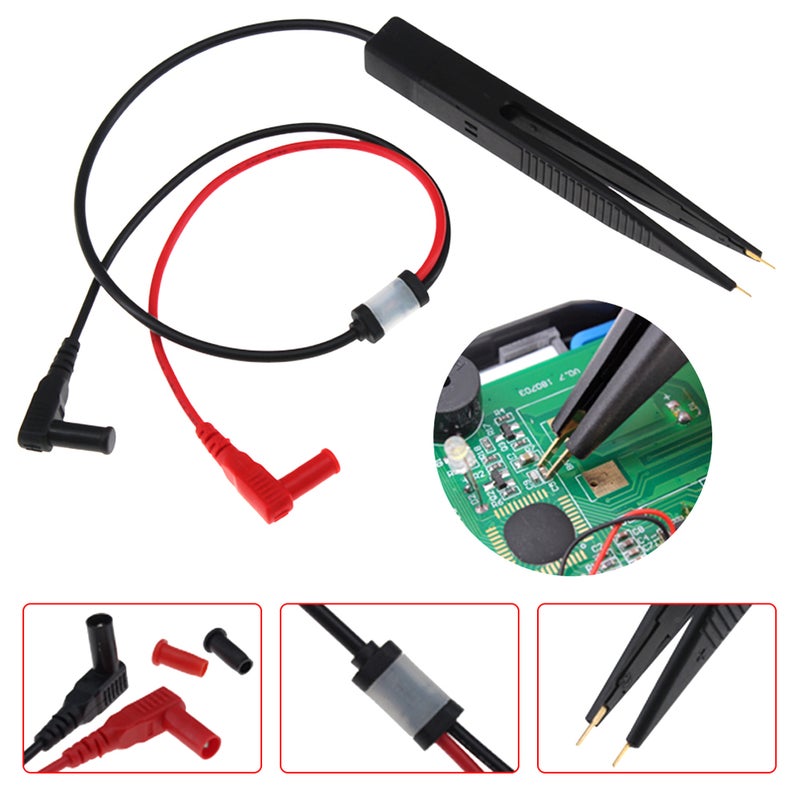 فرشاة اختبار سعة الرقائق SMD SMT البيضاء مع مشبك لجهاز قياس متعدد الوظائف - Image 2