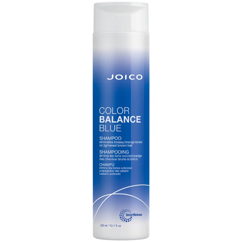 JOICO شامبو جوكو لتوازن اللون الأزرق | للشعر البني المفتح | يقضي على درجات اللون البرتقالي النحاسي | يعزز حيوية اللون واللمعان | حماية من الأشعة فوق البنفسجية | مع زيت ثمر الورد ومستخلص الشاي الأخضر | 10.1 أونصة سائلة - Image 1