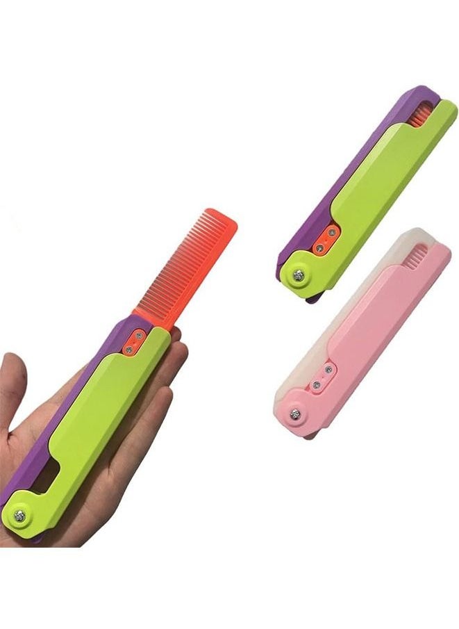 Generic 3D Color Printing Radish Comb Gravity Comb Push Decompression Toy for Children  - Image 1