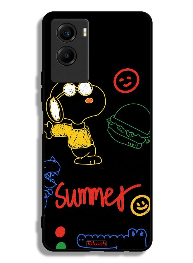 Tolwak Vivo Y55s 5G (2021) Protective Case Cover Summer Sticker - Image 2