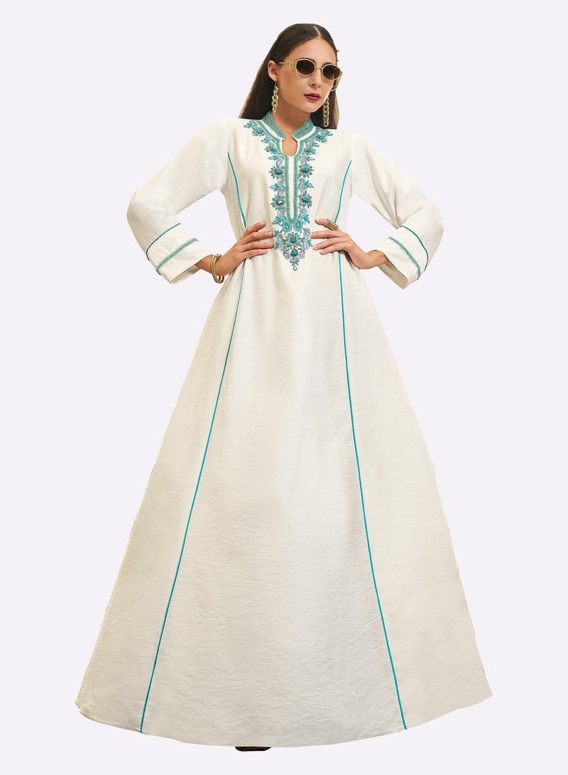 Sara Arabia جلابية سارة العربية ماكسي مزينة بالجواهر - Image 1