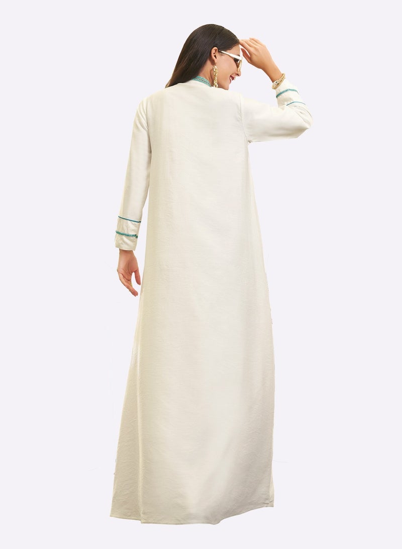 Sara Arabia جلابية سارة العربية ماكسي مزينة بالجواهر - Image 2