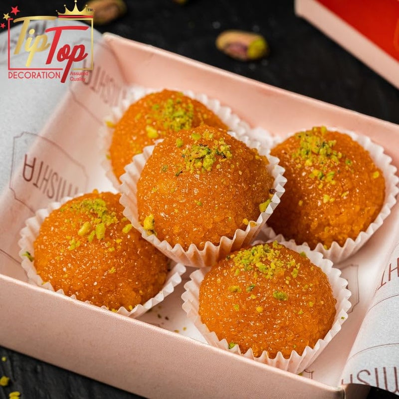 TIPTOP DECORATION TIPTOP DECORATION Premium Butter Paper Mithai Sweets Baking Cup Liners Peda Wati Wrapper Medium 35 X 2 Cm 1000 - Image 5