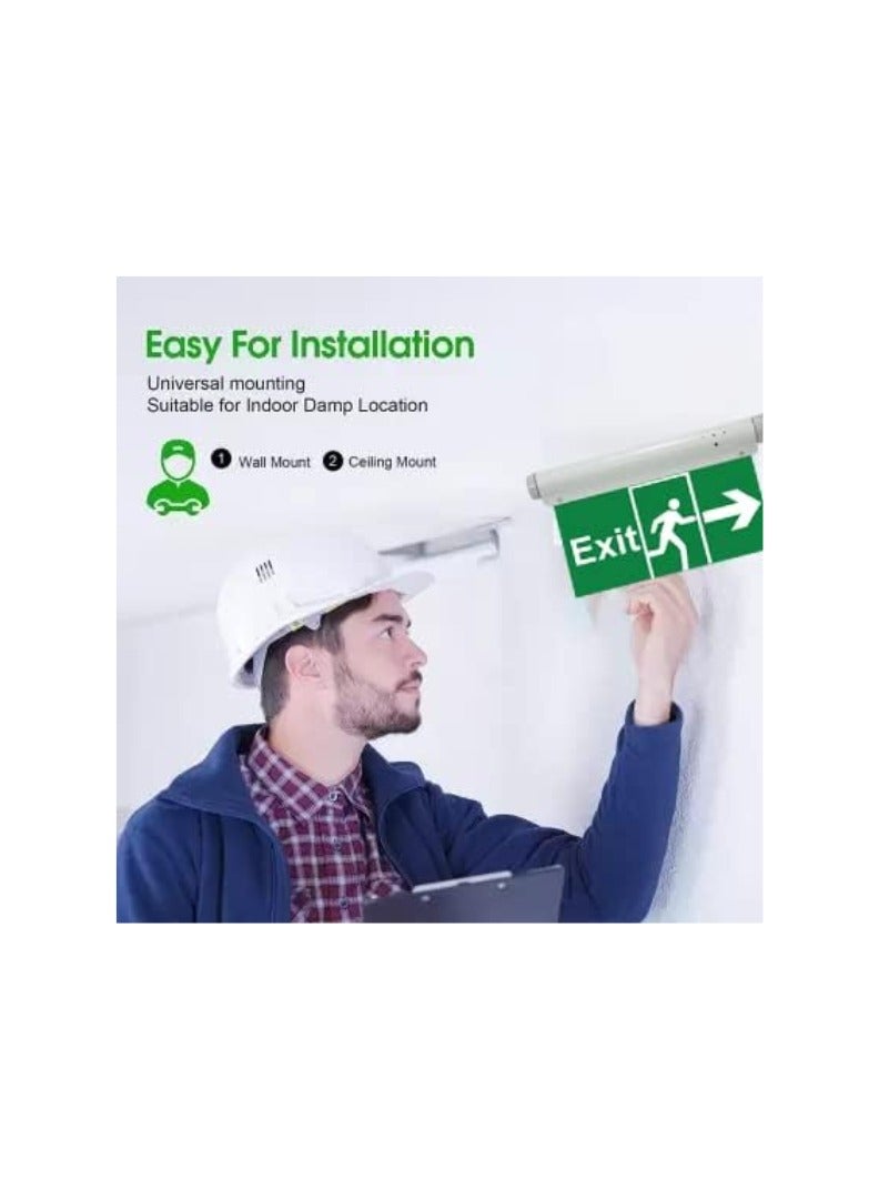 KNP KNP Emergency Exit LED Sign with Exit Right Indication is a Crucial Safety Fixture Designed for Buildings to Provide Clear Directional Guidance During Emergencies.  - Image 2