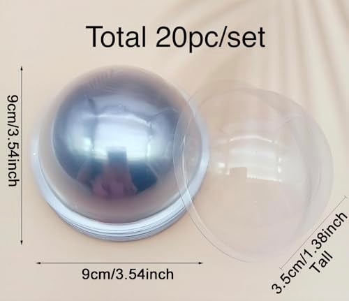 JBQUEEN 20pc Half Ball Plastic Candy Dome for Paper Craft Handmade Card Making Greeting Cards Decoration Alina Craft Art Template 20pc Half Ball Dome only - Image 3