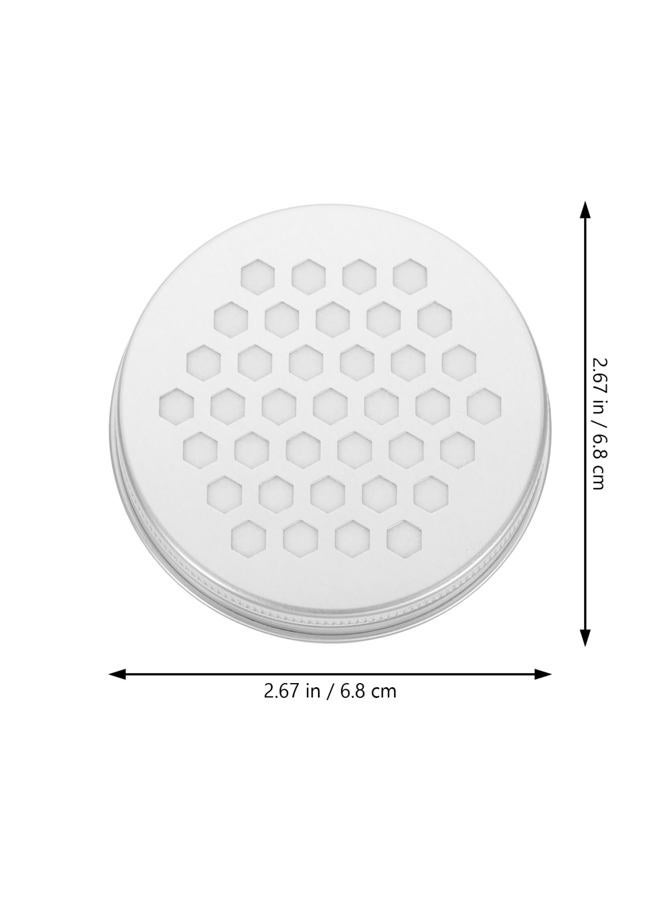 POPETPOP Essential Oil Diffusers 10pcs 60ml Aluminium Tins Empty Storage Containers with Hollow Lids Round Jars Sample for Air Freshener Candles Travel Storage Aluminum Empty Tin - Image 4