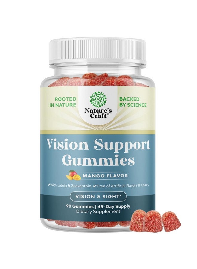 Natures Craft Zeaxanthin Plus Lutein Gummies for Adults - Potent Lutein Eye Vitamins for Vision and Blue Light Protection - Daily Gummy Lutein Eye Health Supplements for Adults Dry Eyes and Eye Strain Support - Image 1