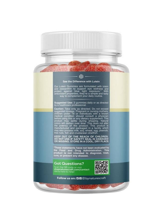 Natures Craft Zeaxanthin Plus Lutein Gummies for Adults - Potent Lutein Eye Vitamins for Vision and Blue Light Protection - Daily Gummy Lutein Eye Health Supplements for Adults Dry Eyes and Eye Strain Support - Image 2