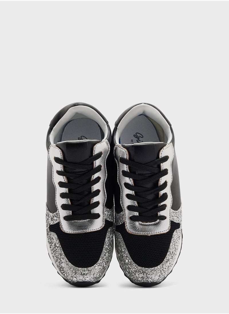 Ginger - Shimmery Chunky Sole Sneaker - Image 1