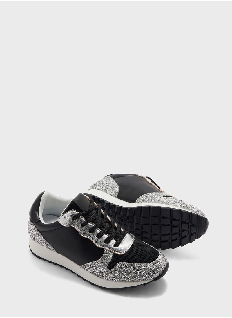 Ginger - Shimmery Chunky Sole Sneaker - Image 1
