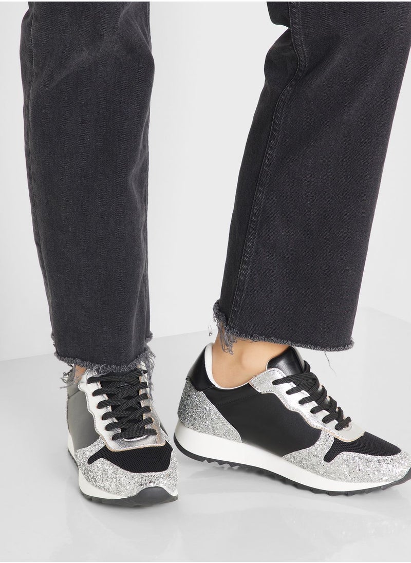Ginger - Shimmery Chunky Sole Sneaker - Image 1