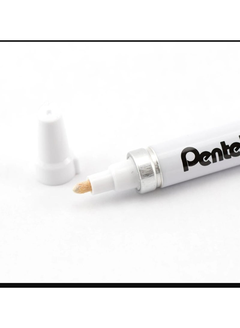 Pentel White Marker 100W-M – Medium Tip Permanent Paint Marker - Image 3