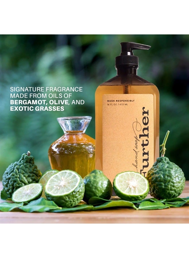 Further Glycerin Hand Soap, 16 Fluid Ounces (Pack of 2) - Sustainable, Natural Liquid Soap - Image 1