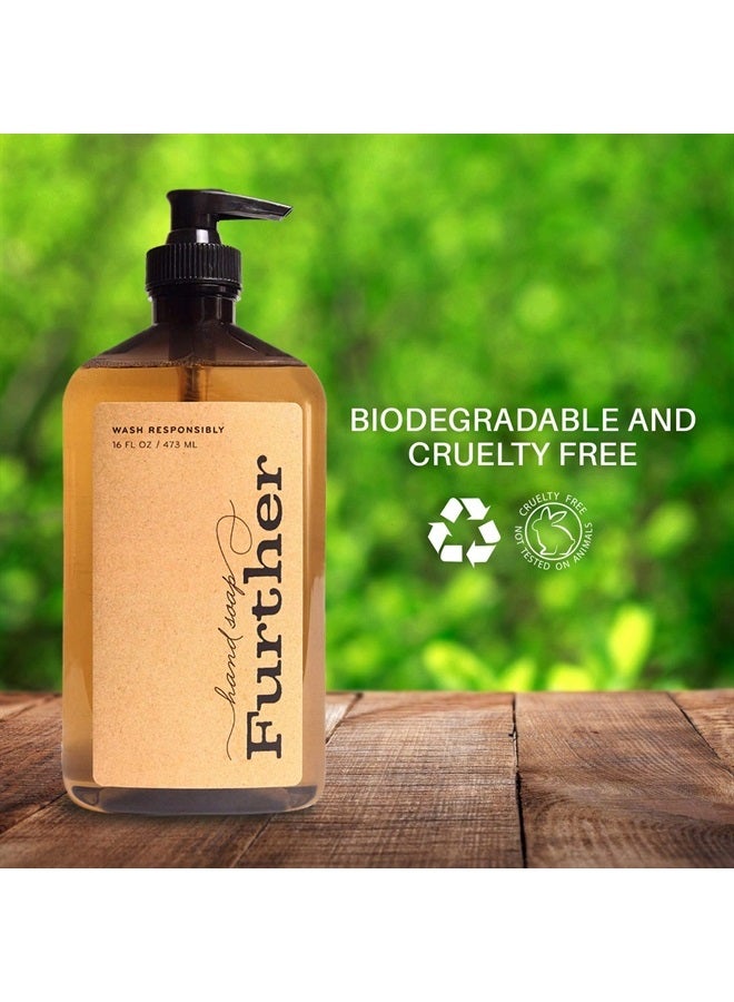 Further Glycerin Hand Soap, 16 Fluid Ounces (Pack of 2) - Sustainable, Natural Liquid Soap - Image 2