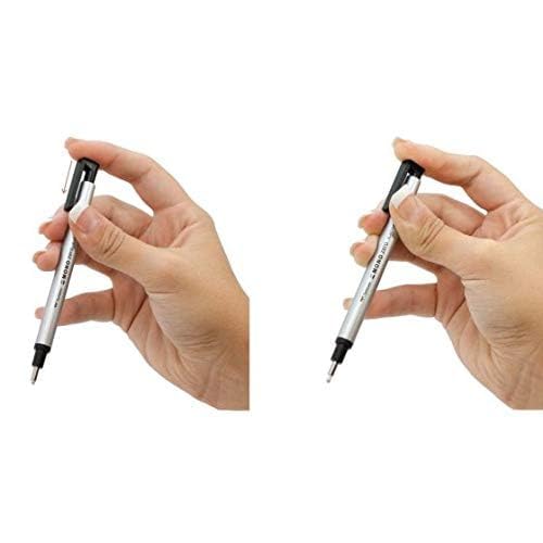 Tombow Limited Edition Pack Buy 1 And Get 1 Free Mono Zero Eraser |2.3mm And 2.5mm Dia| Round And Flat Tip| Silver - Image 5