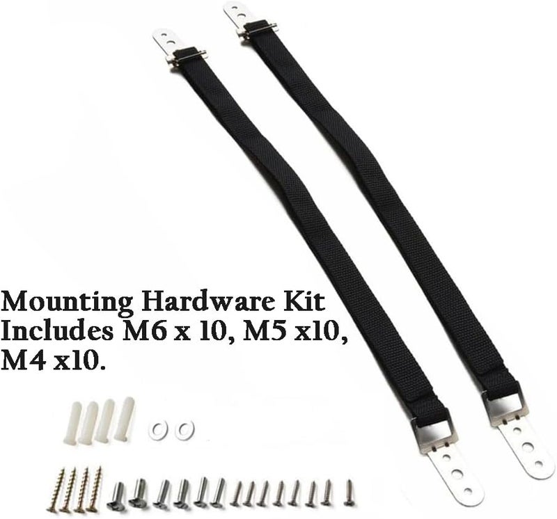 Adjustable Antitip TV Straps Safety for Flat Screen Heavy Duty Dual Cable Metal Anchor for Baby Proofing  Pet Protecting AntiTip TV and Furniture Anchor Straps kit 2 Straps - Image 4