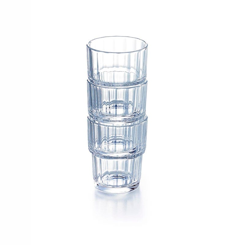 Arcoroc ARC 61698 Norvege Drinking Glass, Water Glass, Juice Glass, 320 ml, Glass, Transparent, Pack of 6 - Image 3