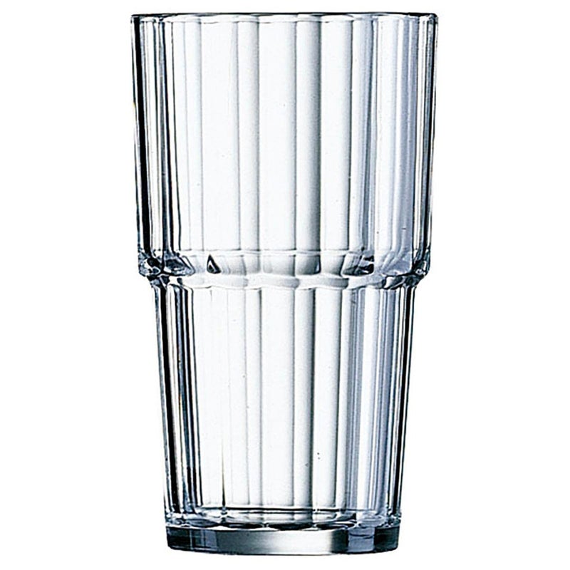 Arcoroc ARC 61698 Norvege Drinking Glass, Water Glass, Juice Glass, 320 ml, Glass, Transparent, Pack of 6 - Image 1