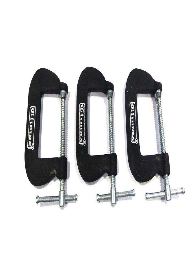 Climax G Clamp 1-1/4" with depth 1-1/4" inch- Set of 3 [Professional Woodworking C Clamp Grip Vice] - Image 3