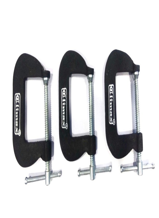 Climax G Clamp 1-1/4" with depth 1-1/4" inch- Set of 3 [Professional Woodworking C Clamp Grip Vice] - Image 1