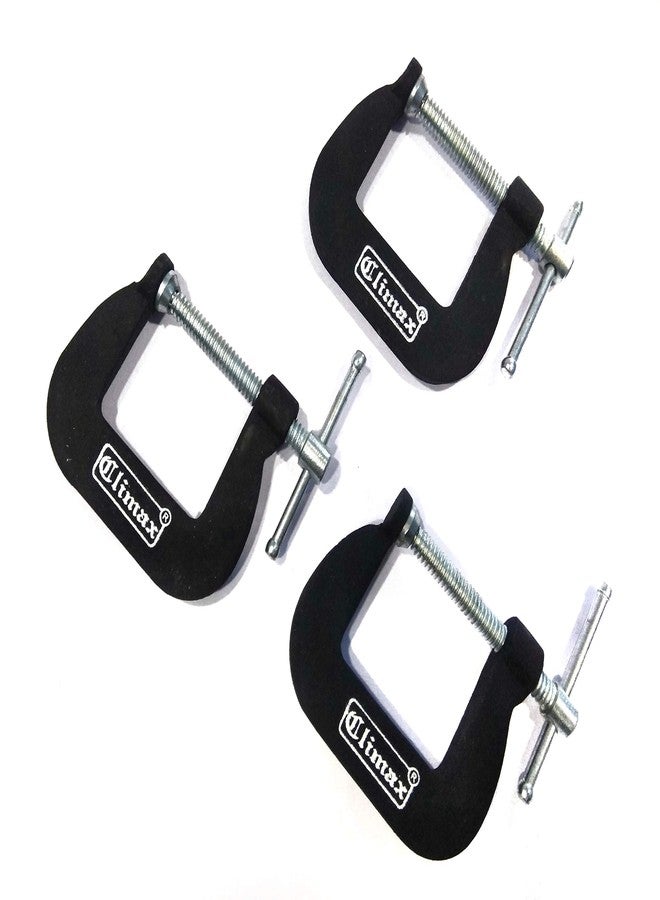 Climax G Clamp 1-1/4" with depth 1-1/4" inch- Set of 3 [Professional Woodworking C Clamp Grip Vice] - Image 2