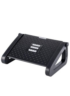 phomemo Under Desk Footrest，Adjustable Height Footrest，With Massage Roller ，Ergonomic Foot Stool With Massage Texture， For Home Office Pressure Relief (Black)  - Image 1