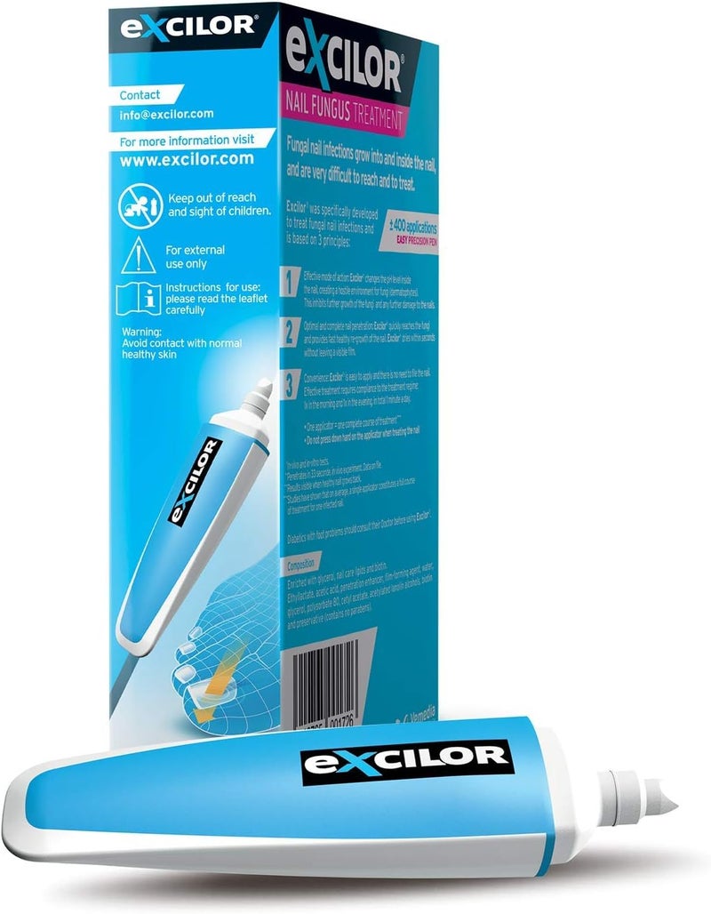 Excilor Nail Fungus Treatment Pen AntiFungal Nail Treatment to Repair Restore and Maintain Healthy Fingernails and Toenails - Image 3