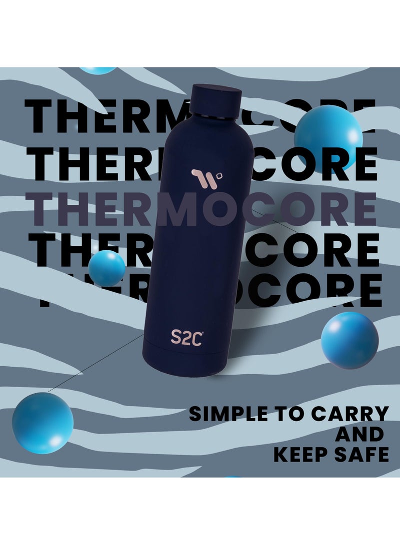 اي 2 سي زجاجة مياه من الفولاذ المقاوم للصدأ 750 مل - زجاجات مياه مزدوجة الجدار معزولة للمياه الساخنة زجاجة مياه من الفولاذ المقاوم للصدأ للأطفال زجاجة مياه ساخنة للأطفال زجاجة مياه ساخنة - Image 3