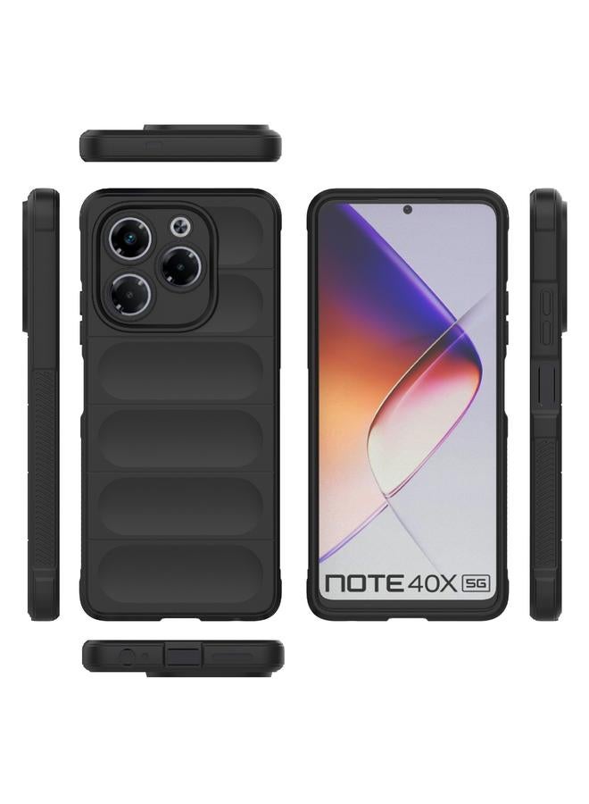 S-TOP Case For Infinix Note 40X 5G Global Magic Shield TPU + Flannel Phone Case - Image 3