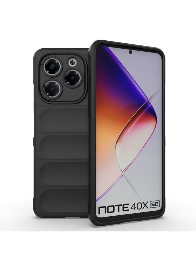 S-TOP Case For Infinix Note 40X 5G Global Magic Shield TPU + Flannel Phone Case - Image 1