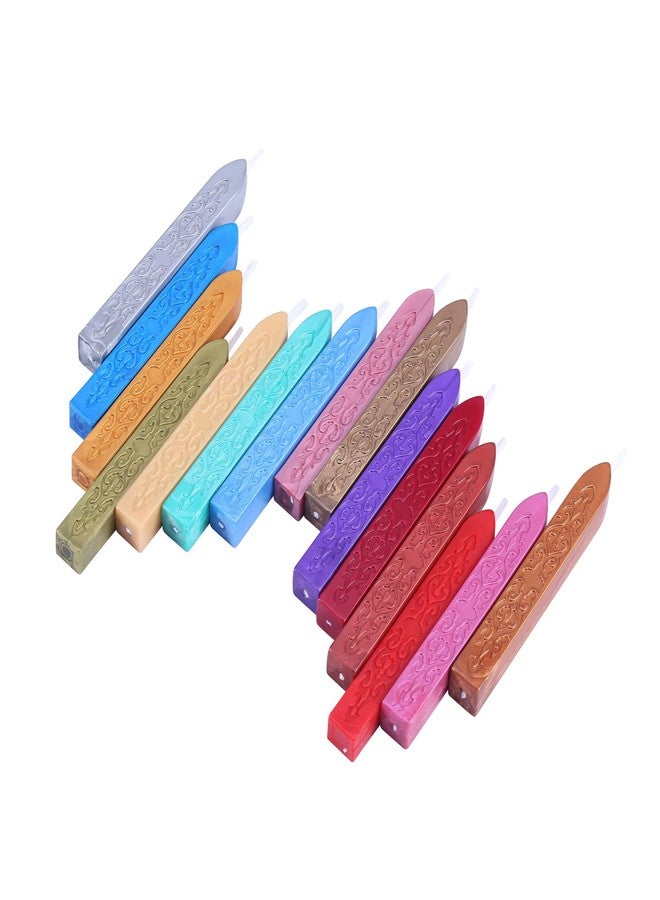 Yoption 15Pcs Sealing Wax Sticks with Wicks for Wax Seal Stamp, Wedding Invitations, Gift Packaging, Christmas (15 Colors) - Image 4