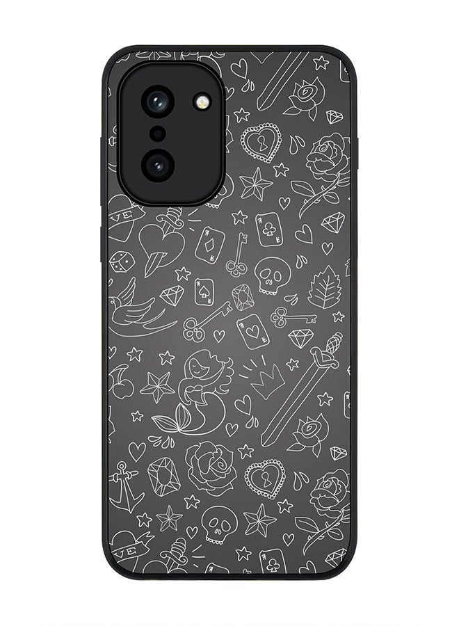 For OnePlus 15R Case,Slim fit Camera Protection, Shockproof Thin Phone cover  - Doodles