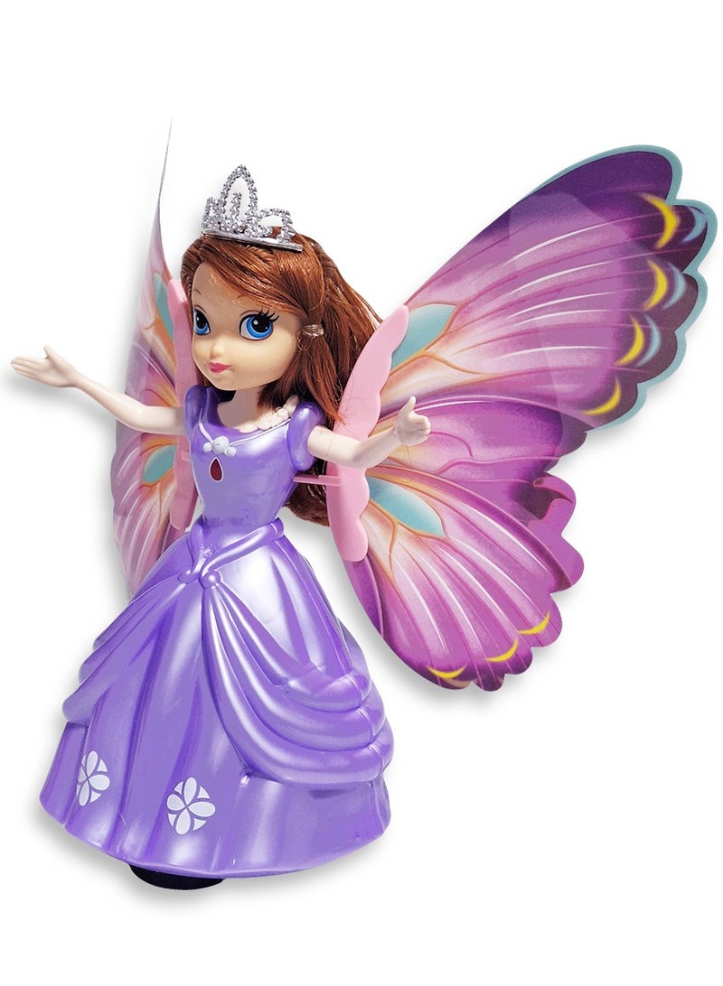 Musical Toys 360 Degree Rotating Dancing Doll Princess Girl Battery Operated Flashing Lights with Music Sound Toy - Image 3