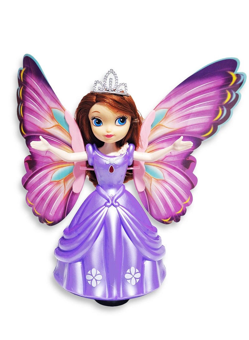 Musical Toys 360 Degree Rotating Dancing Doll Princess Girl Battery Operated Flashing Lights with Music Sound Toy - Image 4