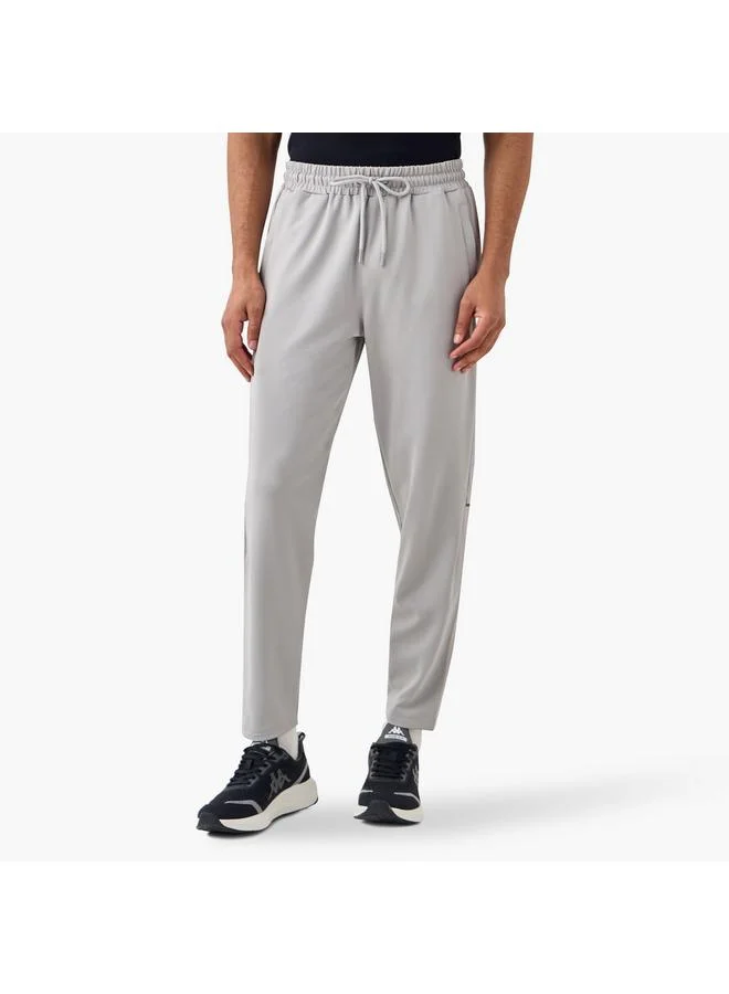 Kappa Panelled Jog Pants with Pockets and Drawstring Closure